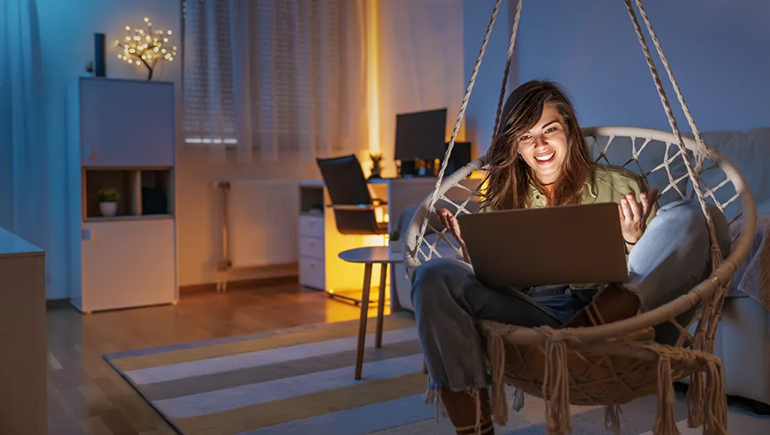 woman-having-video-call-using-laptop-computer